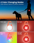 DAAMENT 2 Pack 4 Dog Collar Light, Modes Clip On Dog Lights for Night Walking, Glow in The Dark LED Pet Collar Charm