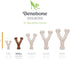 Benebone Durable Dog Chew Toys Set of 1 | Fishbone/Wishbone | Real Fish, Real Bacon, Made in USA, Small