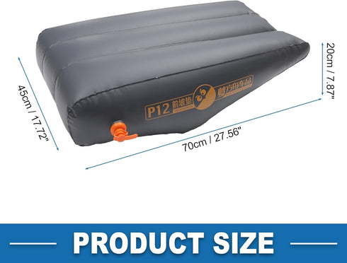 Deep Gray Inflatable Car Sleeping Mat - Comfortable Travel Essential