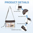 USPECLARE Clear Crossbody Purse Bag, Stadium Approved Clear Tote for Work Concert Sports