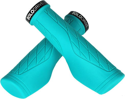 SOLODRIVE Ergonomic Design Mountain Bike Grips, Comfortable Handlebar Grips, Fit MTB, E-Bike, Scooter