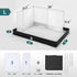 MEEXPAWS Dog Pee Pad Holder Foldable with Dog Litter Box Enclosure High Wall, Puppy Pad Holder Tray Liner Base with DIY