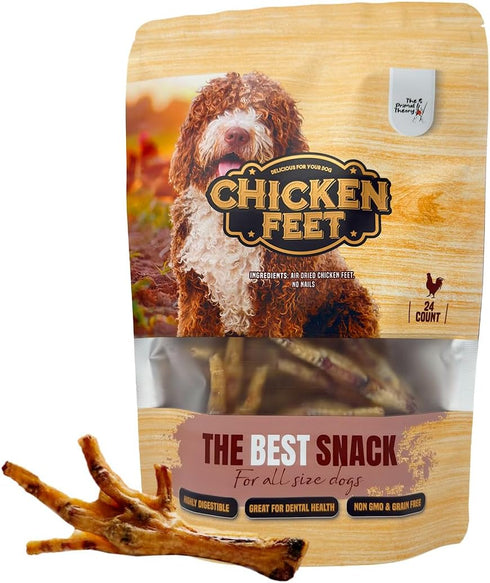 The Primal Theory Dehydrated Chicken Feet for Dogs - Single Ingredient Dog Chews - Made
