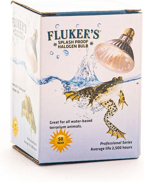 Fluker's Heavy Duty Splash Proof Halogen Bulb, 50 Watt