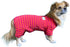 TONY HOBY Dog Pajamas, Female/Male Jumpsuit with Stripes for Comfortable Sleep, Rose Red & Orange, XS