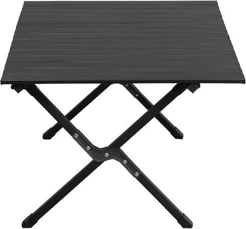 Guangshuohui 34x24 Folding Camping Table Portable Picnic Table, Aluminum Collapsible Table,Lightweight Roll up Side