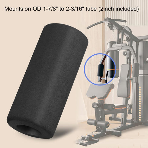Sponge Foam Foot Pad Roller Pair, Replacement for Gym Exercise Equipment, Suitable for 2-inch Rod