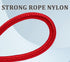 Short Dog Leash, 12 Inch Rope Traffic Handle Leash, 1/2" Strong Nylon Training Tab for Medium/Large/Ex-Large Dogs, Red