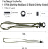 PSKOOK Survival Paracord Necklace with Flint and Steel, Fire Starter Necklace for Camping, Hiking, and Backpacking