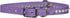 Signature Leather Crystal and Leather Dog Collar, 14-Inch, Lavender
