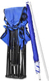 2 Flexzion Double Folding Beach Chair with Umbrella Table Cooler and Bag, Portable Compact Folding Chair, Person