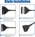 EQUIJUANCE 10 (25.6inch) Algae Scraper for Glass Aquariums - Adjustable Long Handle & Interchangeable Blades Aquarium