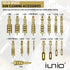 iunio Universal Gun Cleaning Kit with Mat and Case, Full Brass Jags, Rods and Adapters for All Guns