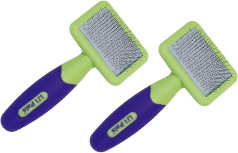 Soft Slicker Brush for Removing Mats, Tangles, and Loose Hair from Pets