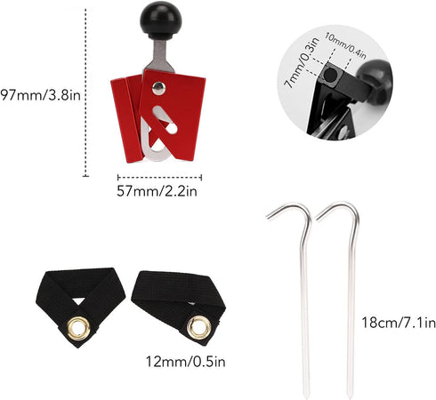 Pole Tips Caps for Tent Support, Anti Puncture Canopy Rod Top Caps for 6mm Tent Rod