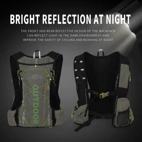 IX INOXTO Hydration Pack Backpack with 1.5L Water Bladder, Lightweight Vest for Men Women Hiking Cycling