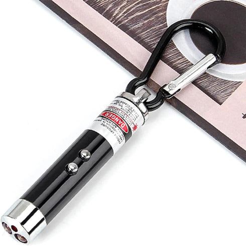 6PCS Set Interactive Red Laser Pointer Cat Toy with White LED