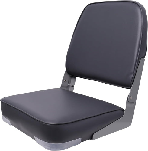 VANCUS Low/High Back Folding Boat Seats - Waterproof Captain Fishing Chair for Jon/Pontoon/Canoe/Bass