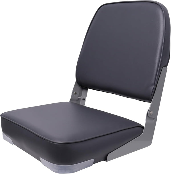 VANCUS Low/High Back Folding Boat Seats - Waterproof Captain Fishing Chair for Jon/Pontoon/Canoe/Bass