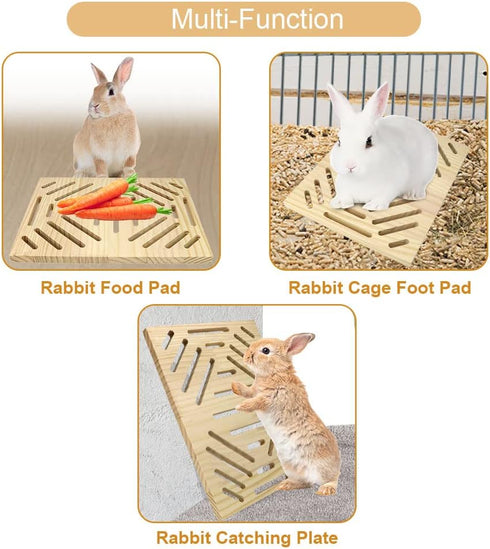 Chinchilla Litewoo Rabbit Scratch Board Foot Pad Mat Chew Toy Grinding Claws Teeth Natural Wood for Small Animal Rabbit