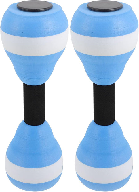 SEWACC 1 Pair Aquatic Exercise Dumbbells, EVA Floating Barbells for Water Aerobics and Fitness Equipment