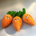 Orange Carrot Shape Chewing Plush Toy for Pets, Dog Cat Bite Squeaker Interaction Toy