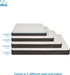 Best Pet Supplies Cute Dog Crate Mat Flat Bed, Waterproof Exterior, Thick Orthopedic Egg Foam Mattress, Brown, 41X29X4
