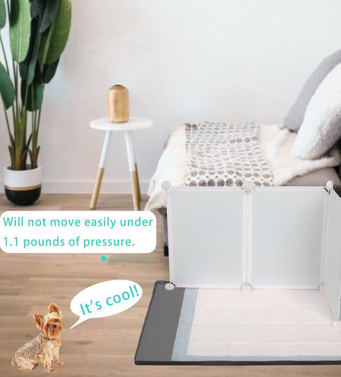 Dog Litter Box with High Walls, Indoor Potty for Small and Medium Dogs, No Spill Holder Tray for Easy Cleaning