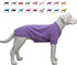 Lovelonglong Bulldog Clothes Dog T-Shirt for French Bulldog, English Bulldog, American Pit Bull (Violet B-M)