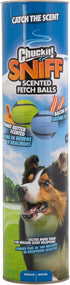 Chuckit! Sniff Fetch Balls Canister, Pack of 4 for Medium Dog Breeds (20-60 lbs)