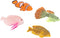 4Pcs Artificial Silicone Tropical Fish, Glowing Effect Moving Fish for Aquarium Decoration