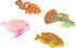 4Pcs Artificial Silicone Tropical Fish, Glowing Effect Moving Fish for Aquarium Decoration