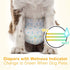 Indicator-56PCS, Dono Disposable Male Dog Diapers with Wetness Super Absorbent Male Wraps Belly Bands for Male Dogs