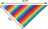 Tinsow 2 Pcs Dog Bandanas Gay Pride Rainbow Bandanas Cotton Handkerchiefs Party Supply Pet Bandana