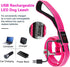 BSEEN LED Dog Leash, USB Rechargeable Light Up Leash for Nighttime Dog Walking (Pink?, 47 Inch)
