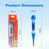 20 Digital Pet Thermometer for Accurate Fever Detection, Suitable for Cats/Dogs/Horse/Veterinarian, Waterproof Pet