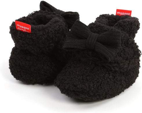 Generic 0-18 6-12 Baby Winter Boots Infant Slippers Fleece Winter Warm Prewalker Boots Soft Sole Crib Shoes Snow Boots