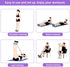 Multi-Function Tension Rope, 4 Tube Resistance Bands with Handles for Home Gym Tummy Trainer