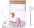 Mini Betta Fish Tank with LED Light, USB Powered Decorative Aquarium for Small Fish Species – Betta, Guppies, Tetras