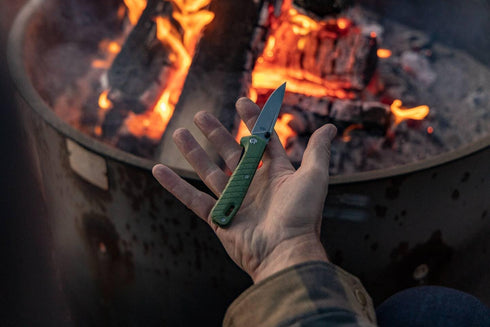 Gerber Gear Zilch Pocket Knife - Folding Knife with 3.1" Plain Edge Blade, EDC Gear, Lichen Green