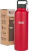 Healthy Human Stainless Steel Water Bottle, Double Walled Vacuum Insulated, 40 oz / 1183 ML, Red Hot