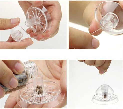 ShanLily Clear Plastic Snail Trap for Fish Tank, Snail Catcher, Leech Planarian Catch Box for Aquarium Plants