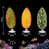 5 pcs Betta Mushroom Hammock + Leaf Pads - Fish Tank Silicone Soft Aquarium Playing Pads with Suction Cup Decorations