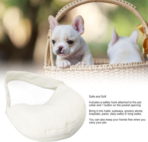 Asixxsix Dog Sling Carrier, Breathable Hand Free Soft Comfortable Durable Cat Sling Carrier for Small Dogs