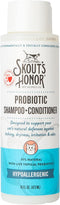SKOUT'S HONOR Cat Probiotic Shampoo + Conditioner for Healthier Skin and Coat, Fragrance-Free, 16 oz