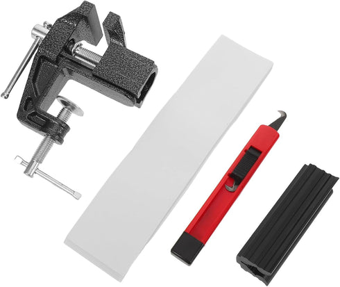 PRETYZOOM Golf Grip Replacement Tool Kit with Mini Table Vise Clamp, Rubber