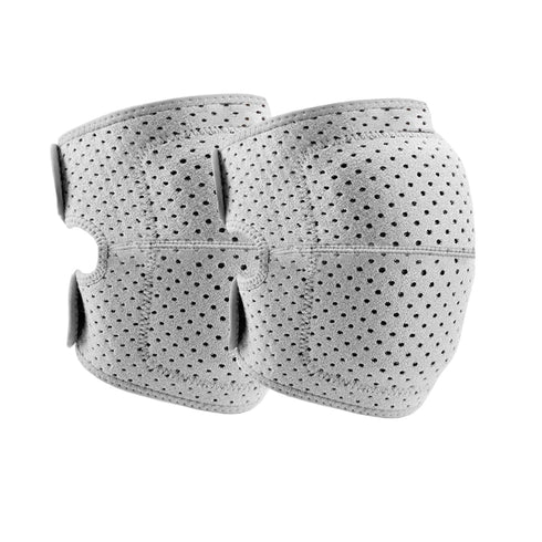 Knee Pads for Women & Men, Soft Dance Knee Pads with Adjustable Bands, Volleyball Wrestling Gear (Gray, Medium)