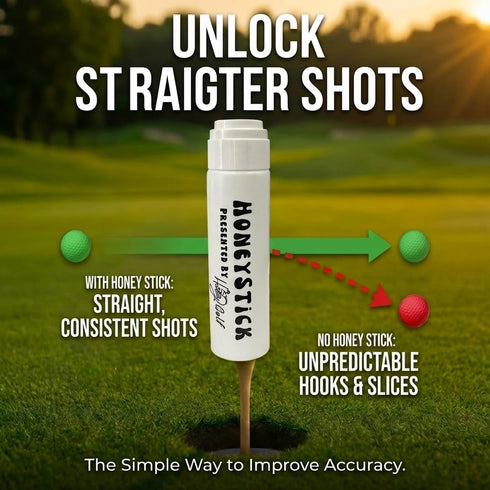 Honey Golf HoneyStick Anti Slice Gel for Golf Clubs - Anti-Hook Spin Reducer for Driver, Woods, Hybrids, Irons - Golf