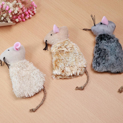 3pcs SEWACC Cat Toys Interactive Kitten Plush Toy for Exercise and Play