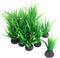 Smoothedo-Pets Aquarium Plants, 20pcs Small Size/1inch Tall Plastic Artificial Plant for Goldfish Waterscape.